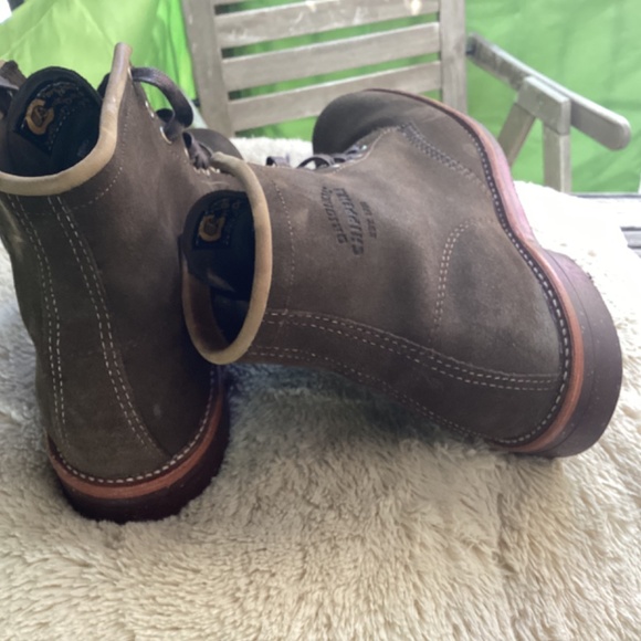 Men Chippewa boots like new in 11 US, moss green. - Picture 14 of 16
